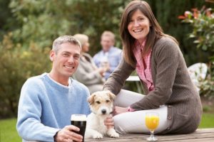 Childless couple with dog