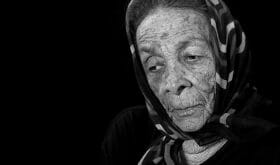 Childless elderly woman