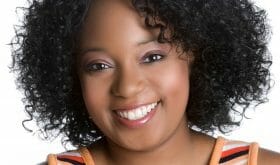 Happy childless woman